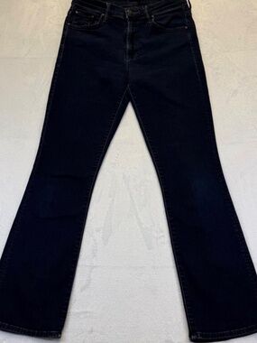 MOTHER JEANS Insider Ankle Holding Hands Dark Wash High Rise Flare 28